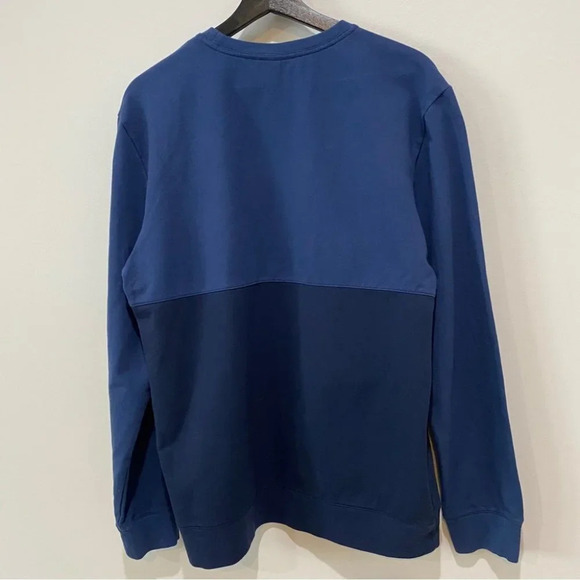 Aether Mens L Pullover Crewneck Color Block Navy Blue Sweatshirt - Picture 16 of 16